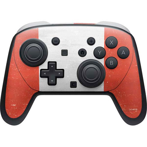 Peru Flag Distressed Nintendo Skins